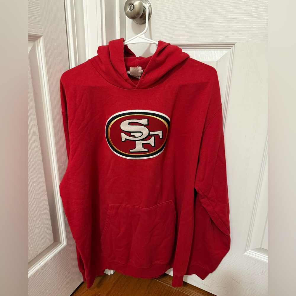 NFL SF 49ers Red Team Apparel Hoodie
